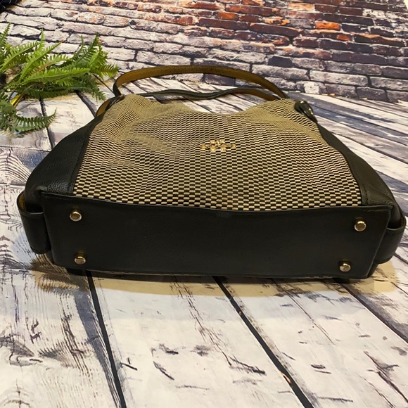 Coach Pebbled Leather and Jacquard Fabric Shoulder bag Legacy collection - Picture 2 of 16